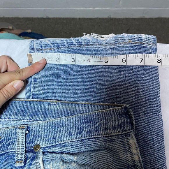 VTG Mid 90’s Wrangler Jeans Made in USA Measure 34x31 (Tag 36x32) Worn Weathered - Picture 5 of 16